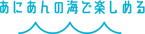 あにあんの海で楽しめる